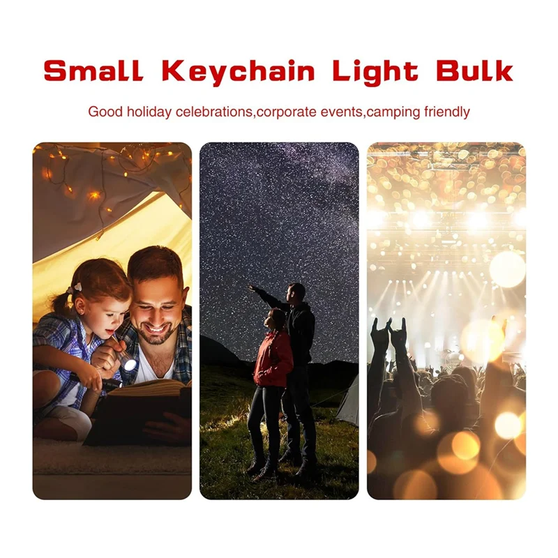 【Superdeals】100 Pcs Mini Flashlight Keychain Bulk Mini Keychain Led Small Flashlights For Kids Adults Hiking Camping Stuffers Ho