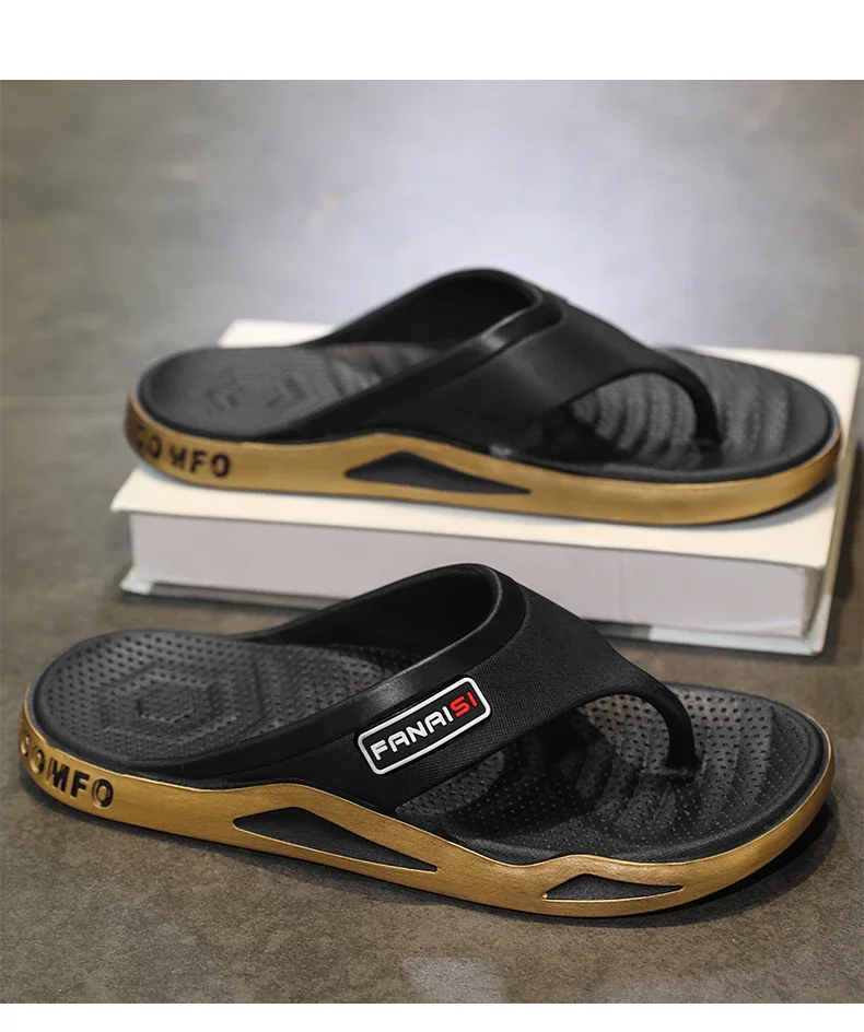 2026 Sommer Herren Flip-Flops Sport Outdoor Mode & Trend Bequeme Strand-Sandalen Herren Freizeitschuhe Haus-Flip-Flops Hausschuhe – Detail 9