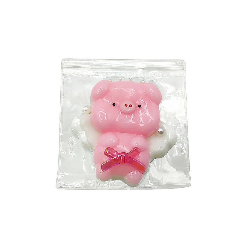 귀여운 만화 천사 돼지 짜기 꼬집기 장난감, 재미있는 돼지 리바운드, 성인 어린이 벤트 스트레스 해소 장난감, 생일 선물