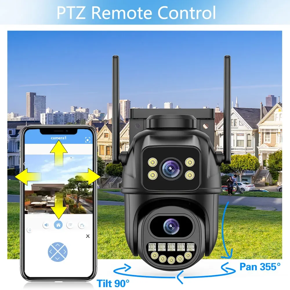 Système de caméra de sécurité domestique sans fil, 4K, 8MP, PTZ, WiFi, IP, 10CH, POE, NVR, H.dissis, ensemble de vidéosurveillance, kit ICsee