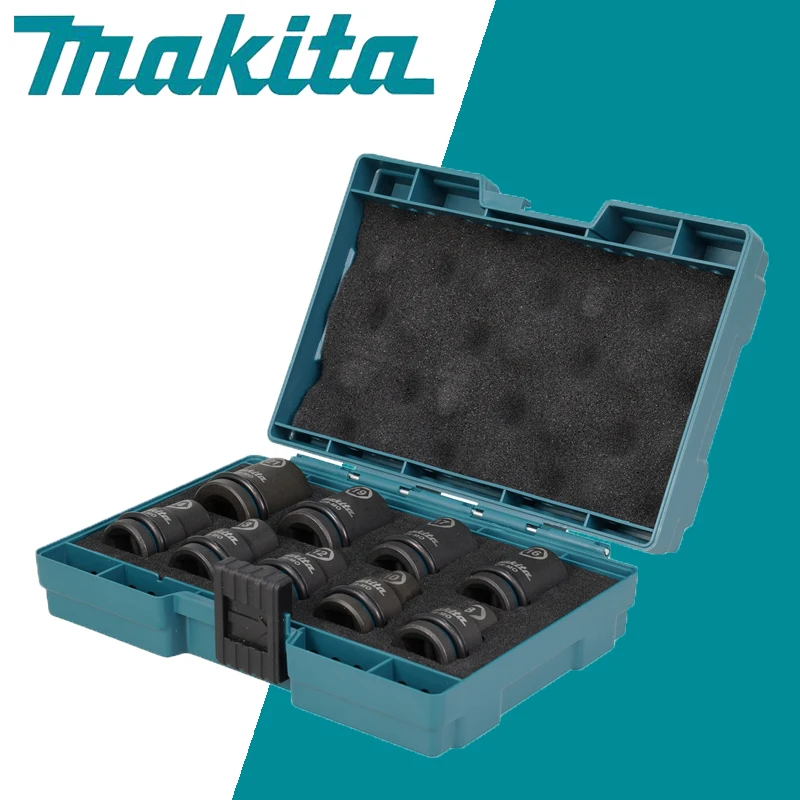 Makita Original E-16570 Socket Spanner Set Chromium Molybdenum Material Durable Multifunctional Tool Accessories Socket 9PCS