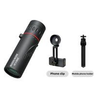 2000X24 High-definition Monocular Telescope for Adults with Mobile Phone Adapter Pocket Monocular Telescope for Stargazing