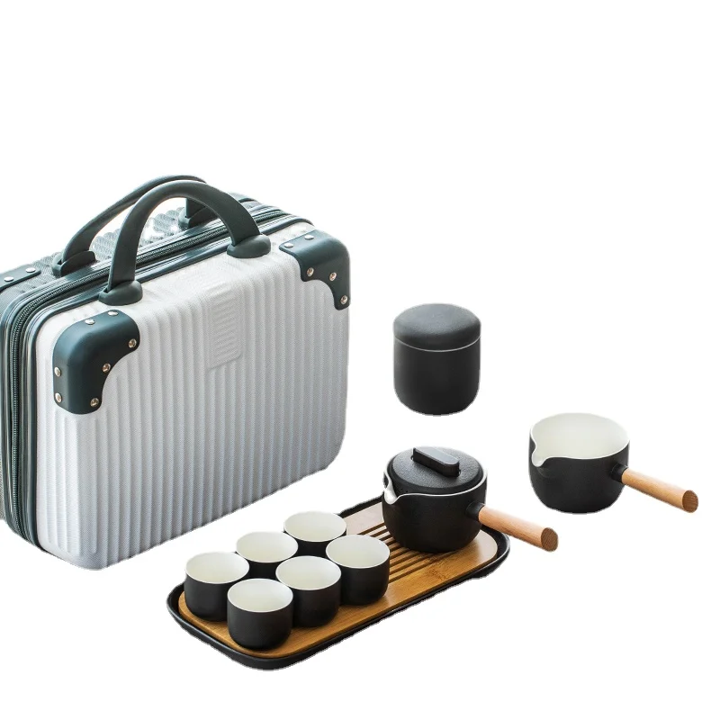 ZC Travel Tea Set Quick Cup Outdoor Camping Complete Set Kung Fu Tea Set Set