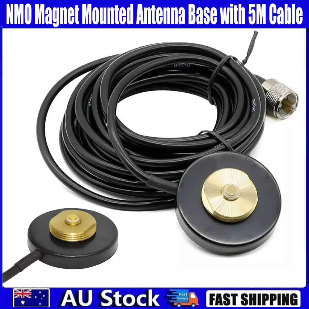 NMO Magnet Antenna Mount Base for Mobile Radios 5M Cable Reliable Performance