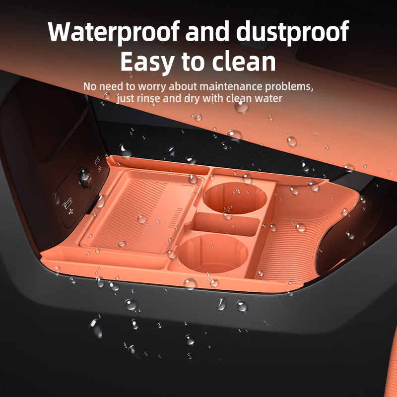 2026 For DEEPAL S07 Silicone Center Console Below Storage Box Central Control Organizer Mat Car Interior