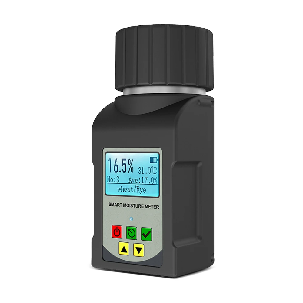 2026 جودة عالية كوب جديد نوع الحبوب الأرز القهوة الكاكاو الفول مقياس الرطوبة المحمولة الرطوبة الذرة الرقمية الحبوب جهاز اختبار الرطوبة
