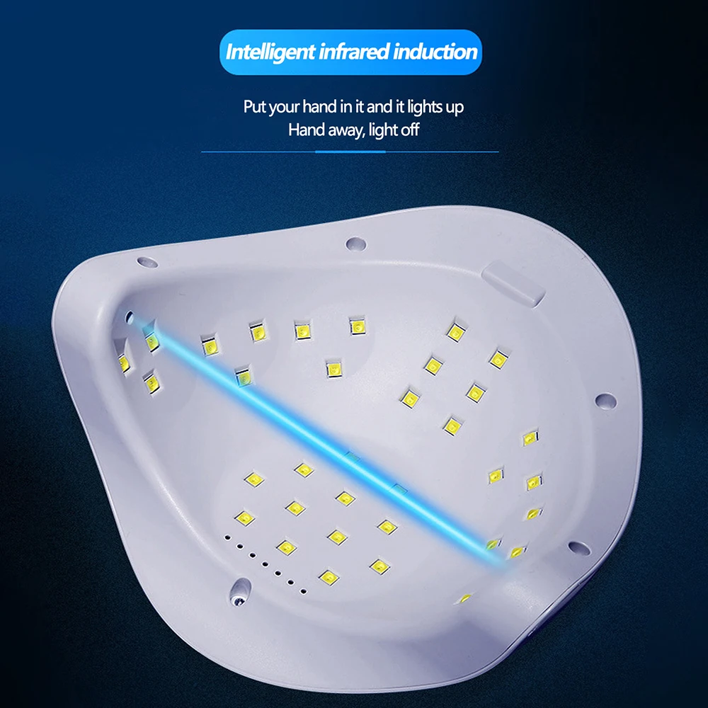 LULAA High-Quality Uv Led Lamp Fast Drying Nail Gel Polish Drying Lamp Professional Cabin Uv Led Nail Gel Nail Dryer Tools image 3