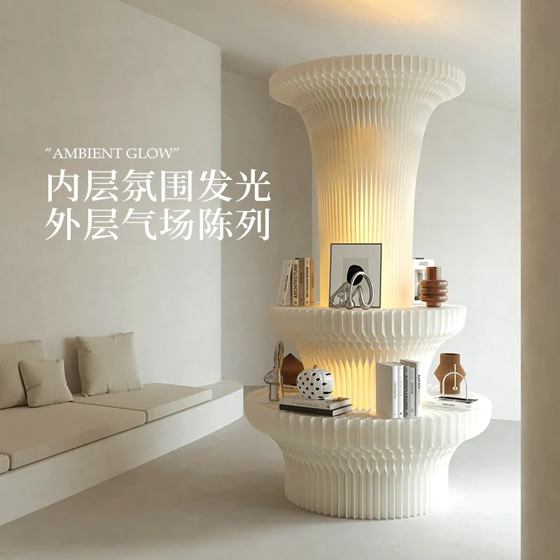 Nakajima Display Rack Middle Stream Lamp Post Display Rack Showcase Shelf Office Storage Rack Store Display Stand