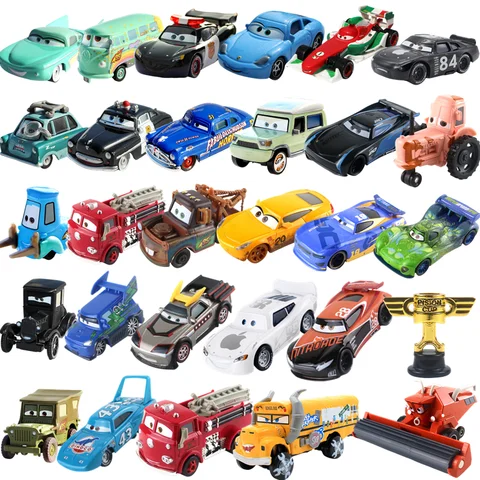 Cars Toys Lightning McQueen Jackson Storm The King Mater Racing Car 1 Diecast Metal Alloy Model Peripheral Cars Birthday Gifts