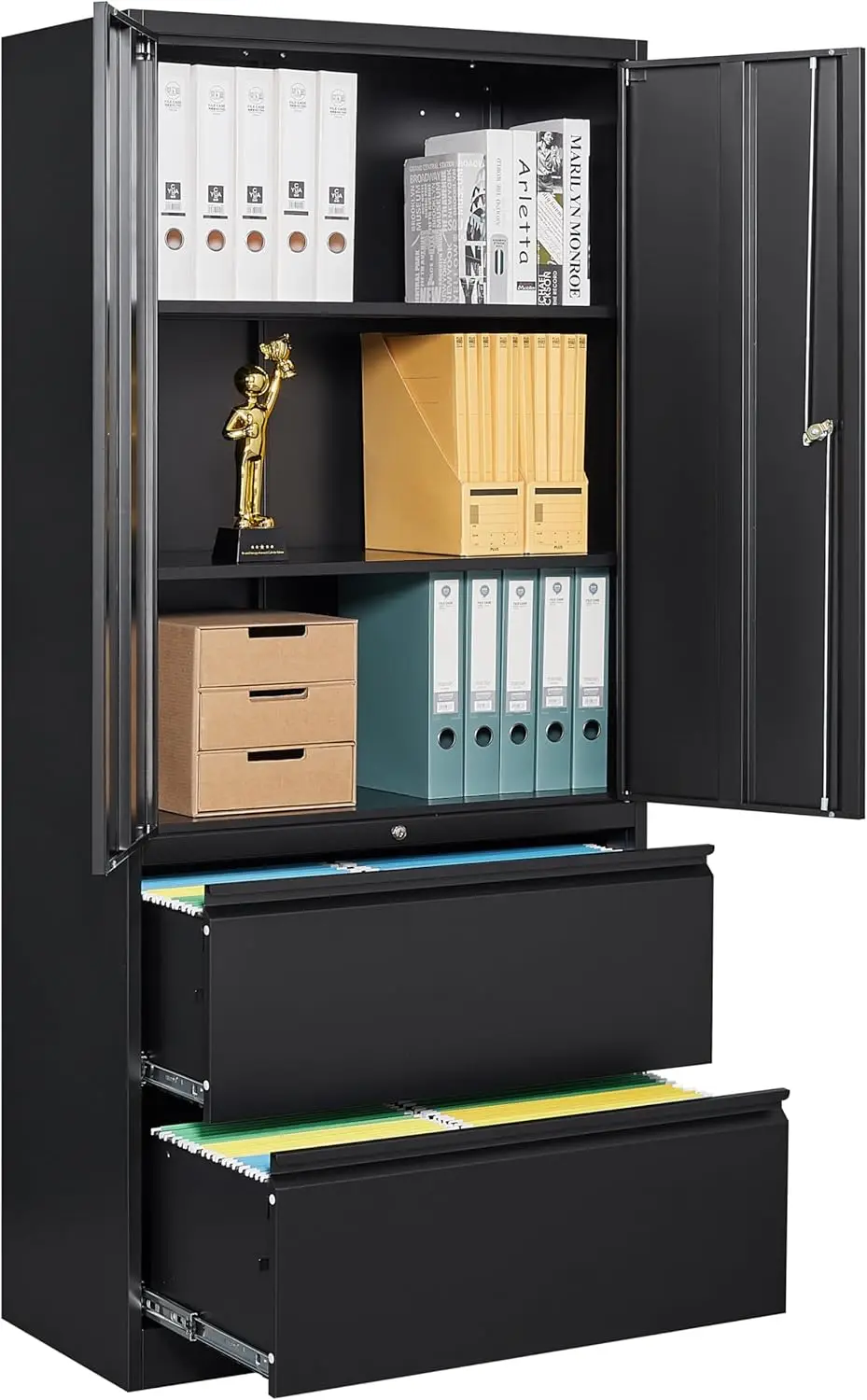 Metal Storage Cabinet with Drawers, 71