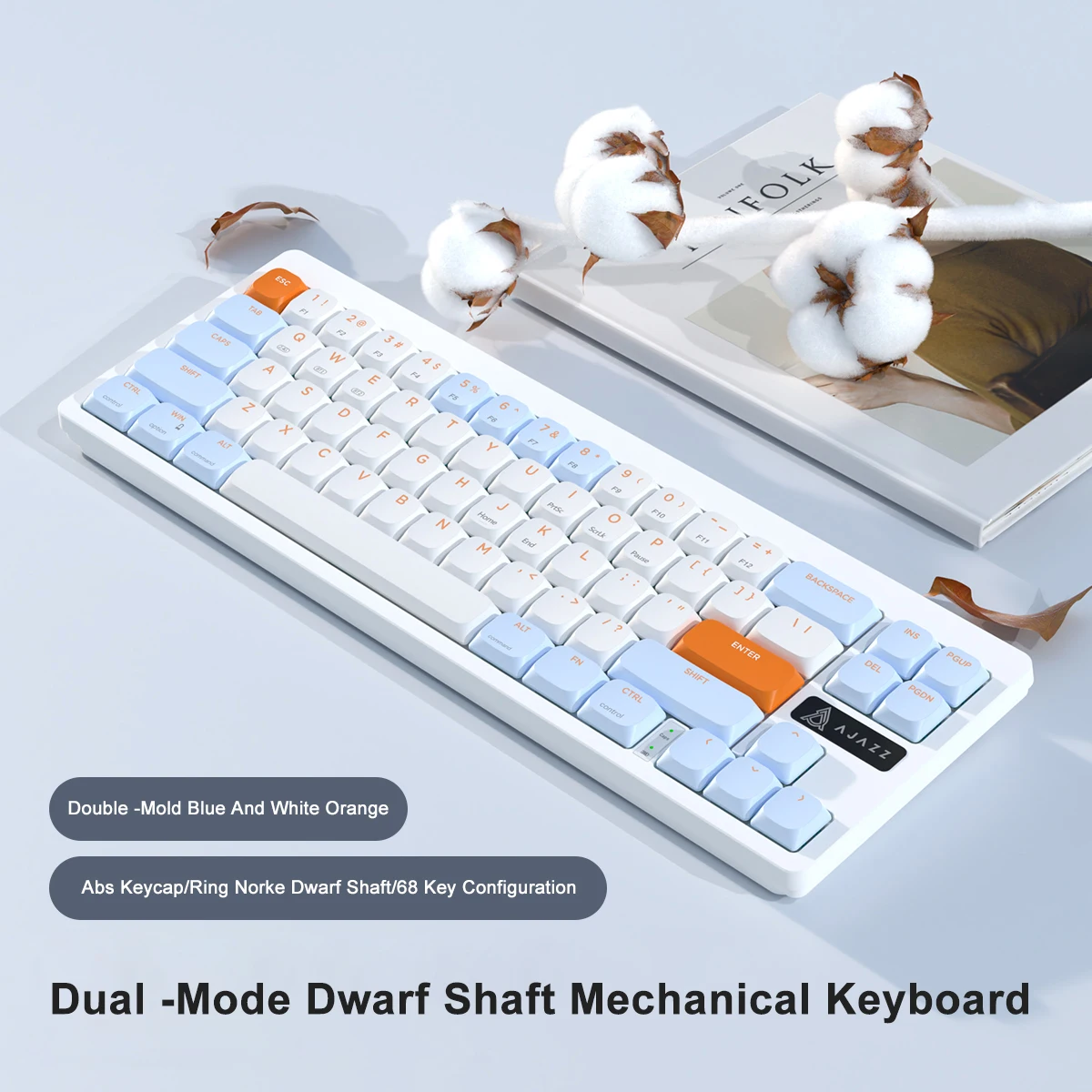AJAZZ AKL680 Bluetooth 5.0 Mechanical Gaming Keyboard 68 Keys RGB