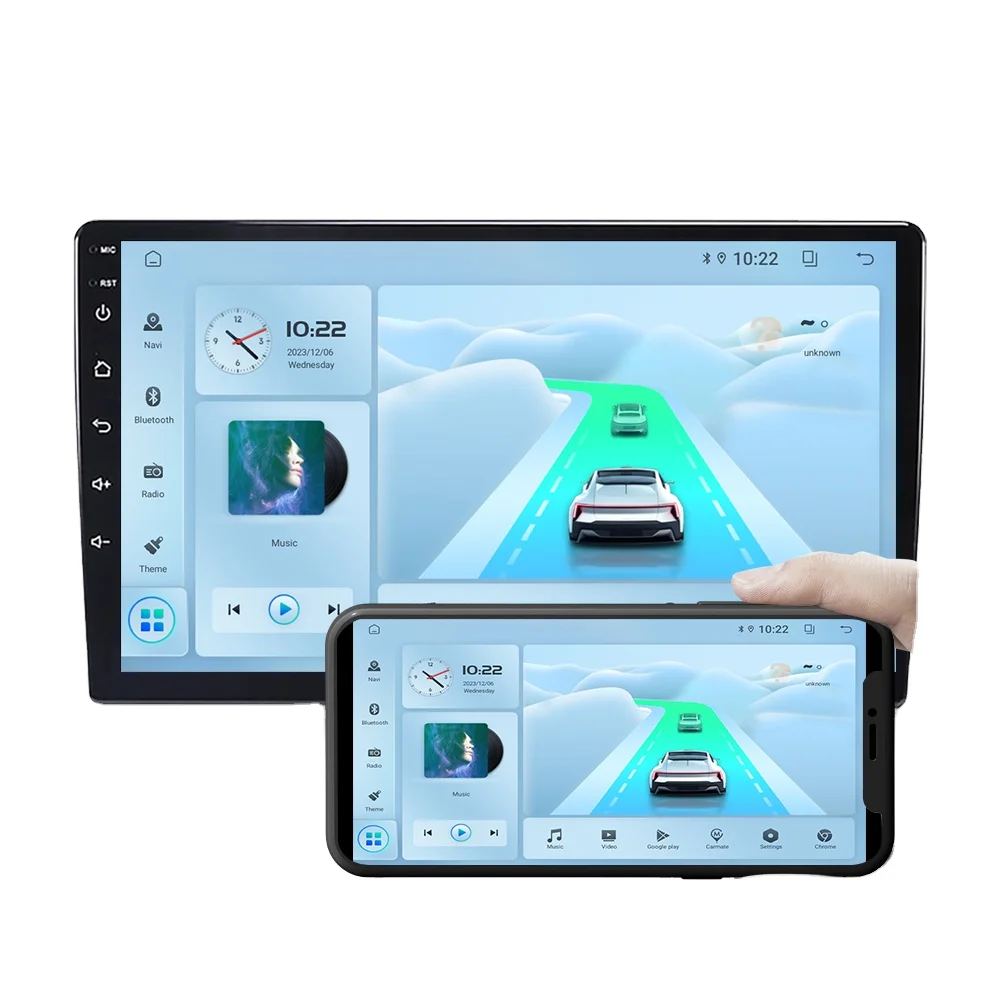 

STLFNunoo Car DVD Player Auto Electronics Video DVD Car Player Android 9/10 Inch GPS Stereo Radio Navigation System Audio