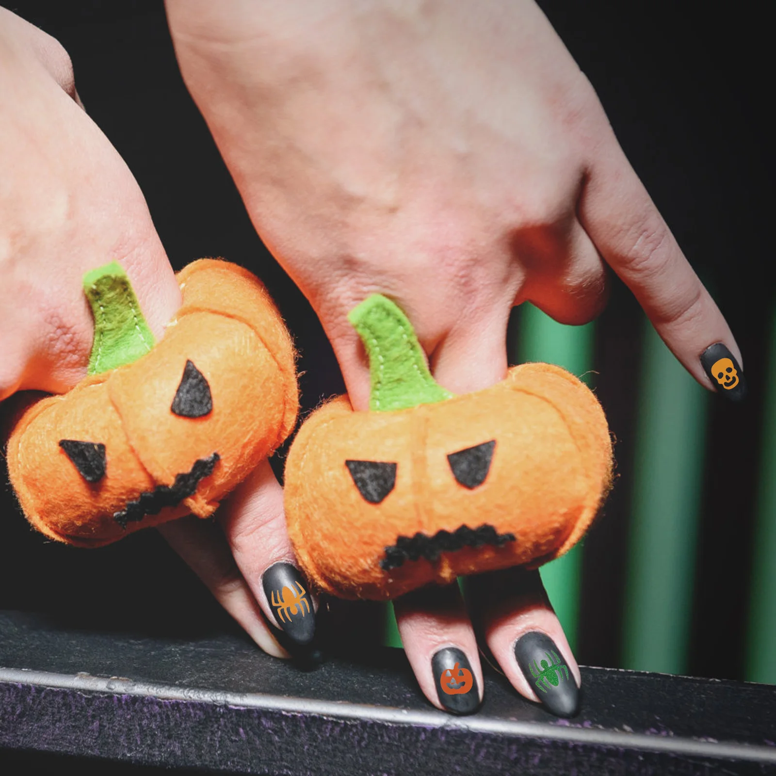 3 Boxes Halloween Pumpkin Skull Nail Art Sequins Chic Design DIY Manicure Glitter Patches Nail Decoration DIY Manicure Ornament