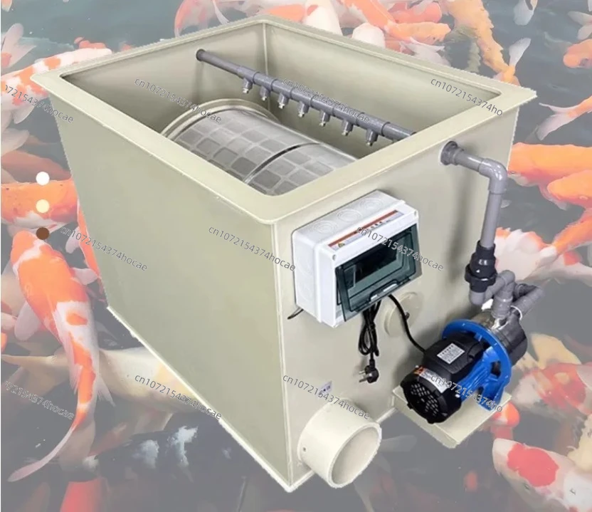 Micro Drum Filtration Machine Efficient Biological Purification Equipment for Fish Pond Management