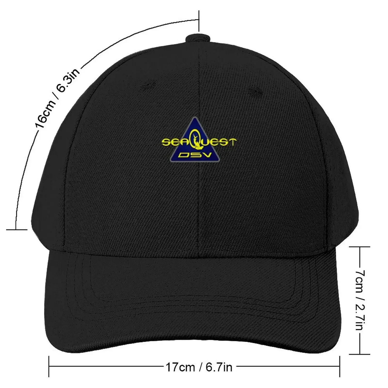 Seaquest dsv logo classic t shirt Baseball Cap black Ball Cap Wild Ball Hat Boy Women's