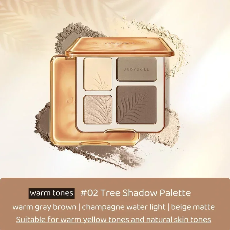 Judydoll Highlighter Contour Bronzer Palette Makeup Original Chinese Cosmetics Natural Color Rendering Long-lasting Waterproof