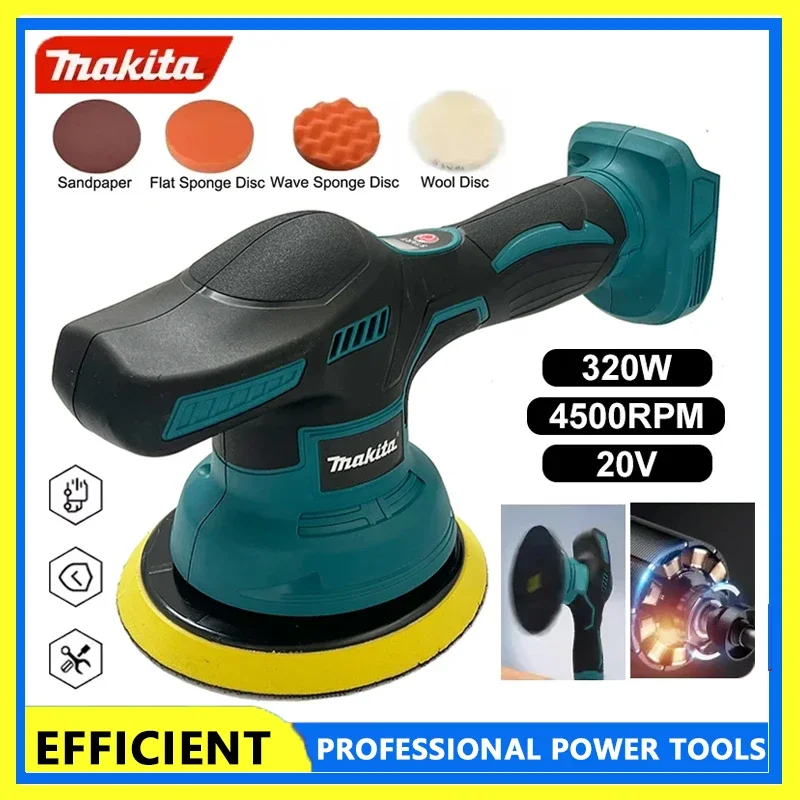 

Makita 8 Gears Digital Display Cordless Car Polisher Electric Polisher Auto Car Waxing Polishing Machine For 18V 20V Battery