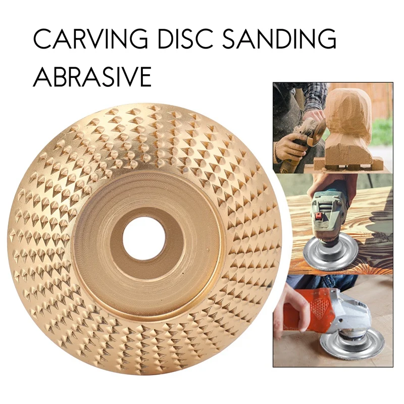 3Pcs Wood Grinding Wheel Rotary Disc Sanding Woodworking Carving Abrasive Disc Tools For Angle Grinder Bore 22Mm