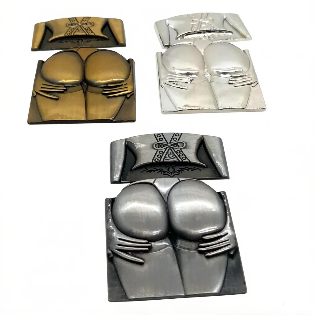 

DIY Metal Badge Sticker Decoration Parts Accessories Sexy Big Butt For ZP Zorro Lighters