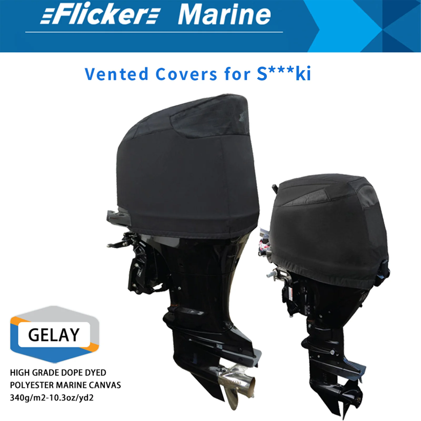 أغطية تهوية مخصصة لميض البحرية لمحركات سوزوكي 20 HP الخارجية DF15A، DF20A(2012) #2