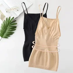 Elastic Solid Underwear Corset Strench Shapewear New Womens Slimming Body Compress Camisole Vest Color Top High Tank Shaper