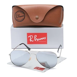 RBsunny Pilot Alloy Sunglasses Polarization UV400 Anti-reflection Parsnip Glasses Women Retro Luxury Eyewear