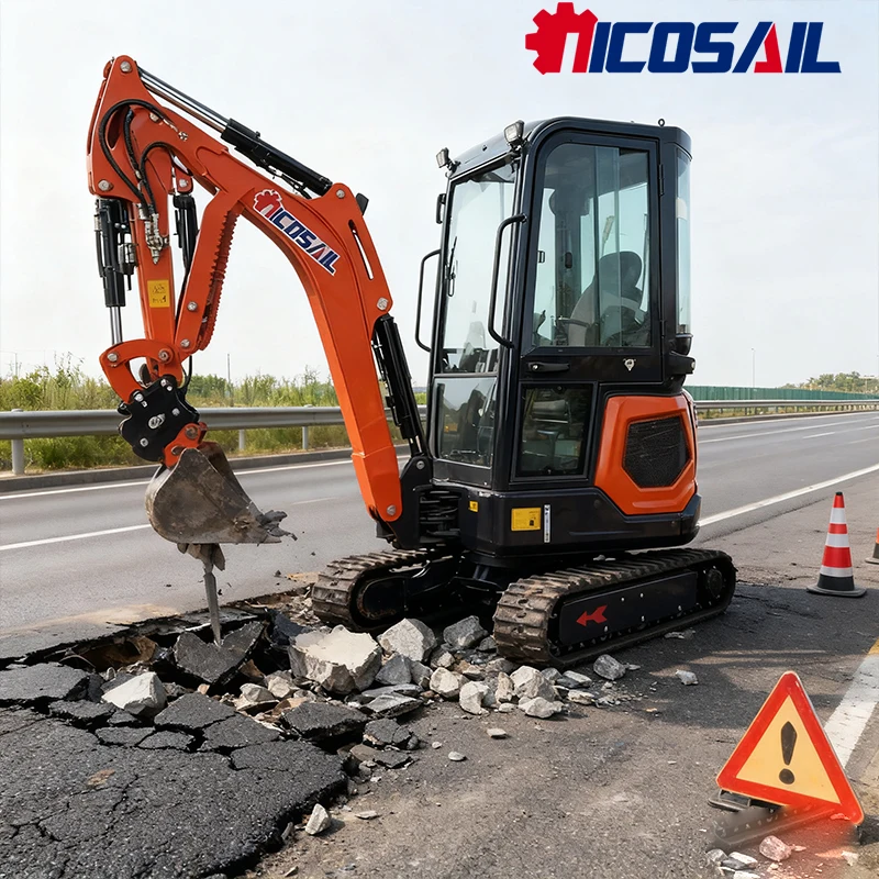 حفارة صغيرة 1.8 طن EPA مزرعة الهندسة الزراعية حفارة زاحفة جديدة محرك كوبوتا #1