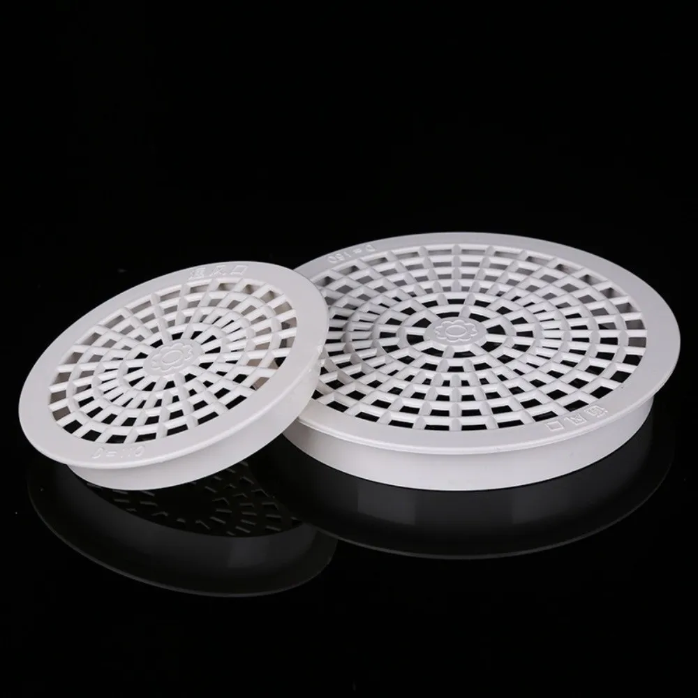 Durable Plastic Roof Floor Drain Round Anti-blocking Rain Pipe Cap Gutter Leaf Trap Drainage Plumbing Fitting