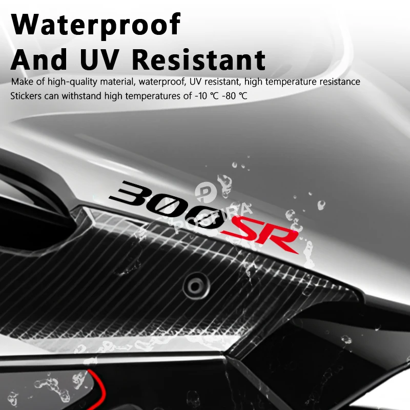 POSFIRA دراجة نارية ملصقات شارات الفينيل ل CF Moto 300 SR CFMoto 300SR اكسسوارات 2020-2024 2023 مقاوم للماء دراجة نارية ملصق