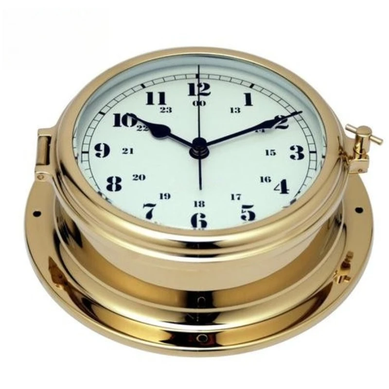 Marine Quartz Clock, Boat Bell, Nautical Quartz Clock Shockproof, Magnetic and Waterproof