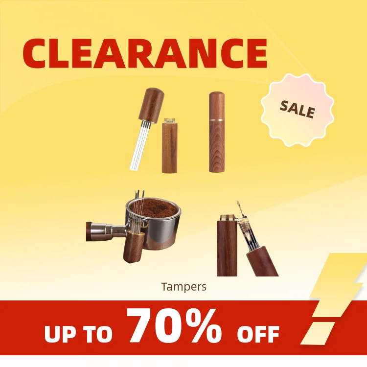 Clearance_Stainless Steel Coffee Tampers Espresso Ground Mixers Dispensers Levelers WDT Tools Cafe Stirrers Barista Accessories_