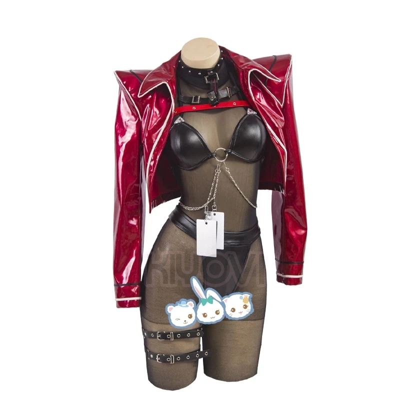 Game NIKKE  Cosplay Costume The Goddess Of Victory Wolumon Battle Dress Women Leather Jakcet Jumpsuits Uniform Sexy Lingerie