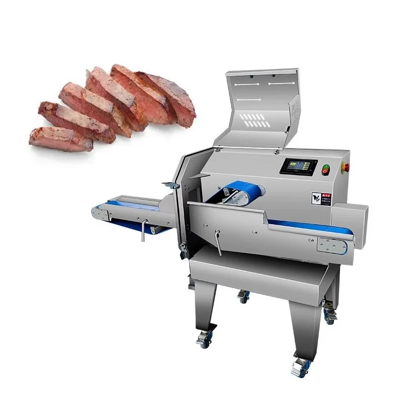 Automatic Fresh Meat Slicer Bacon Sausage Slicing High Capacity Deli Slicer Cooked Meat Slicing Machine