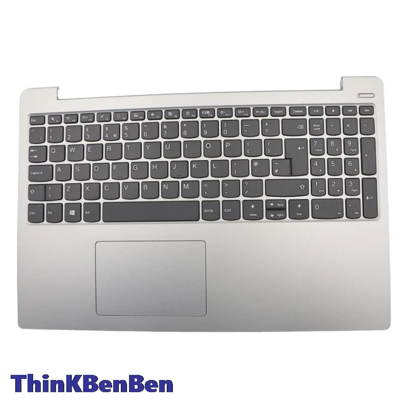 UK English Platinum Grey Keyboard Upper Case Palmrest Shell Cover For Lenovo Ideapad 330S 15 15IKB 15AST 15ARR 5CB0R07283