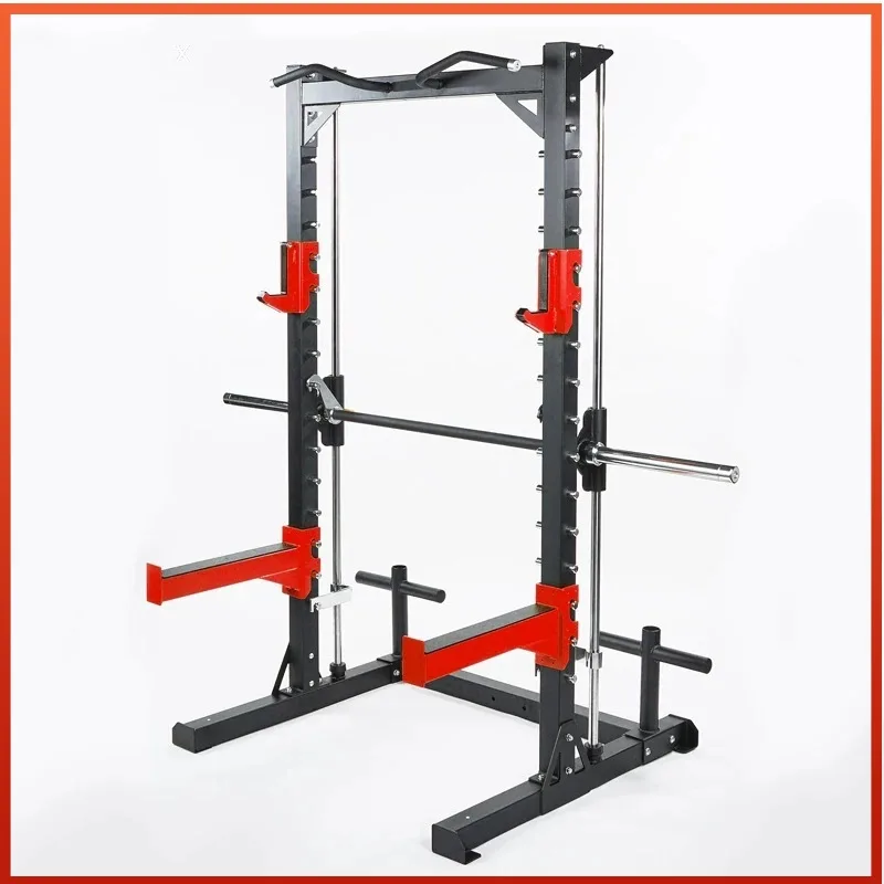 Half frame squat frame, multi-functional gantry frame combination of fitness equipment