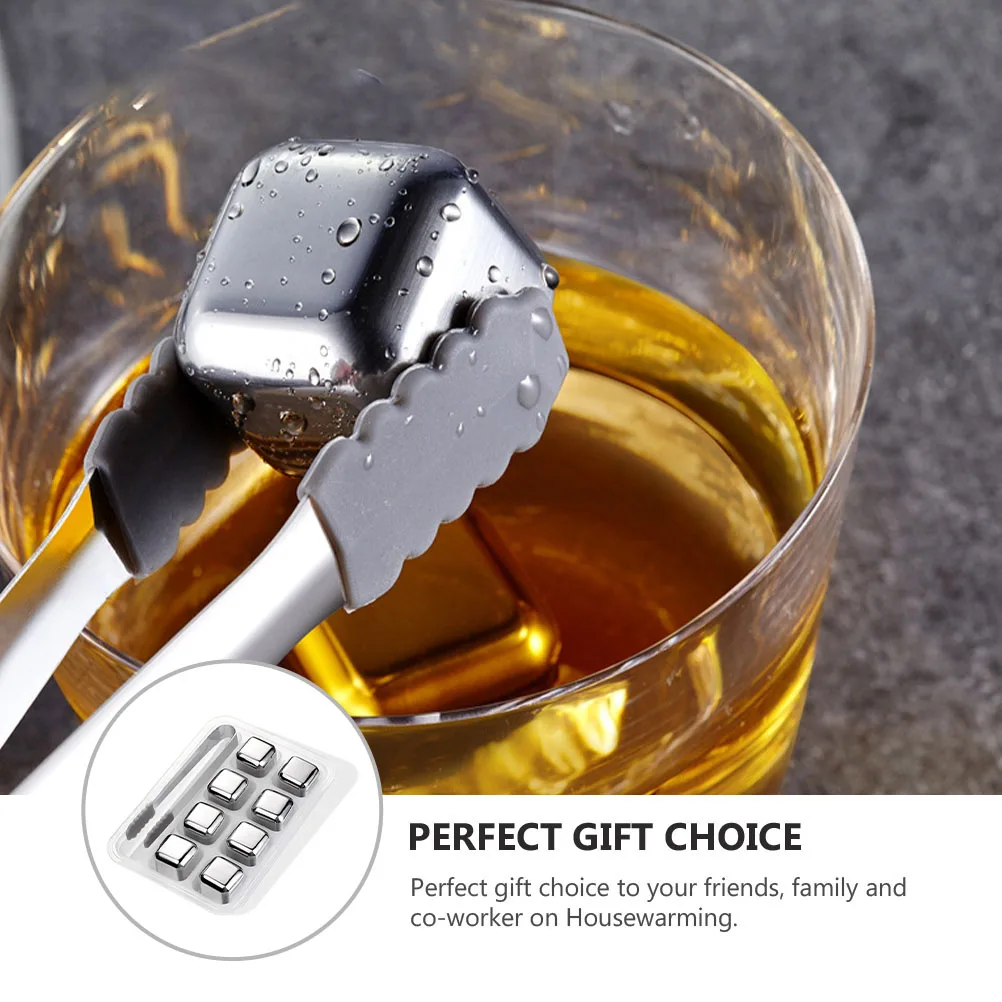 

Reusable Stainless Steel Cube Tray 304 Metal No melt Cubes Cooled Stone Drink Storage Rust free Cooling Kitchen