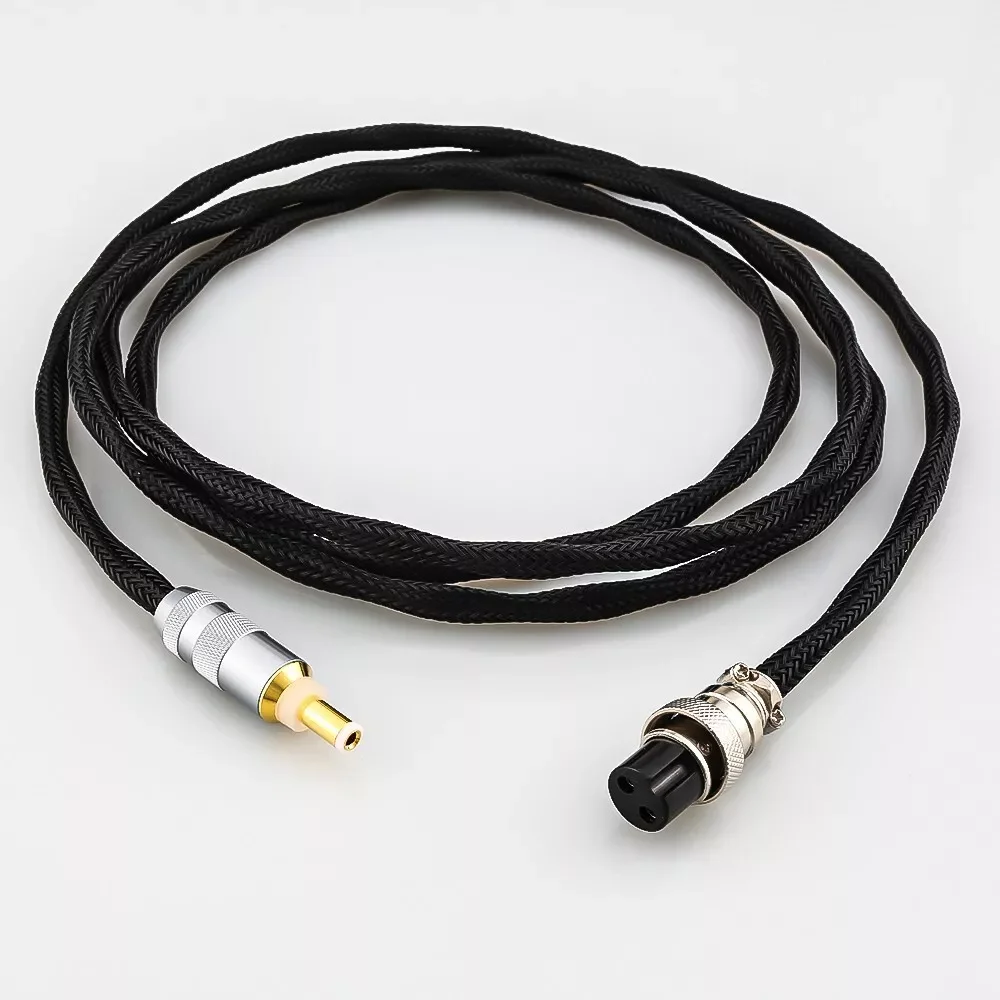 HIFI GX12-2P to 5.5mm DC 2.1mm / 2.5mm OCC silver plated DC cable For TeraDak - Image 3