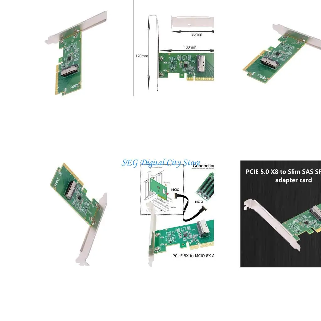 

U75B Innovative PCIE 5.0 to MICO 8I Interfaces Card for Superior Device Integration Mainboard Graphics Card Adapter Card
