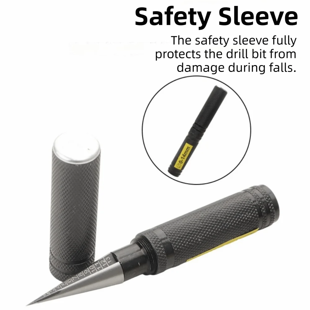 0-14mm Manual Hole Opener Reamer Metal Construction with Scales Model Reamer Positioning Hole Expanding Hole Drill Puncher