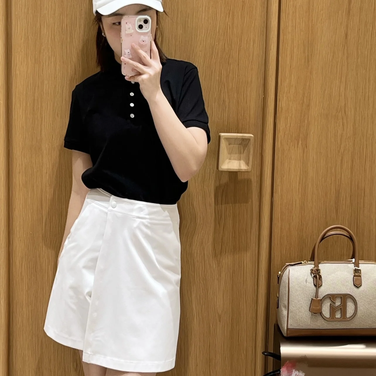 

Mimifafa HAZY Pure Original 2026 Summer Back Waist Letter Quick Dry Breathable Casual Versatile Short Skirt Pants