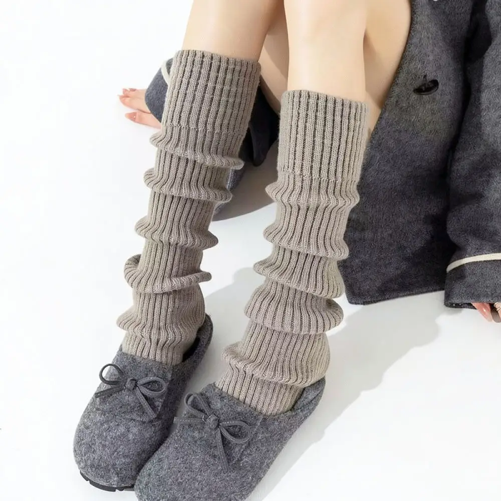 Winter Thermal Yoga Socks Long Over The Knee Leg Warmers For Dance Ballet Pilates Fitness Soft Knitted Boot Cuffs