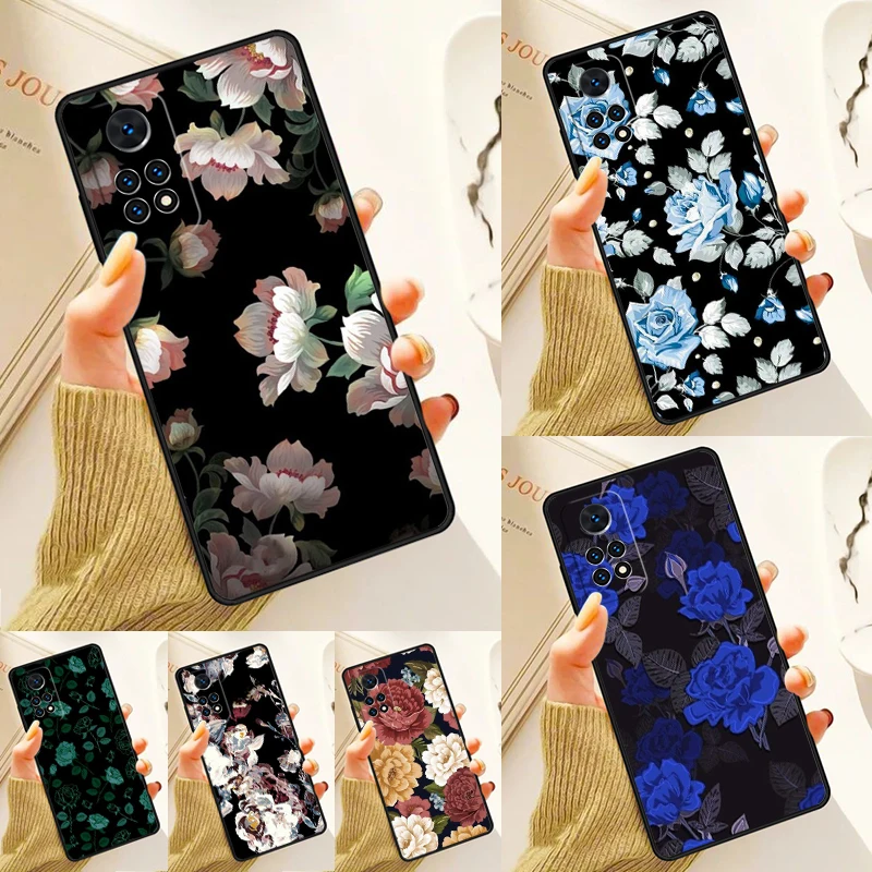 Mystical night III Botanical Night Garden Case For Samsung S24 Plus S23 S20 S21FE Lite S22 Ultra Note 20 S9 S10 Phone Coque