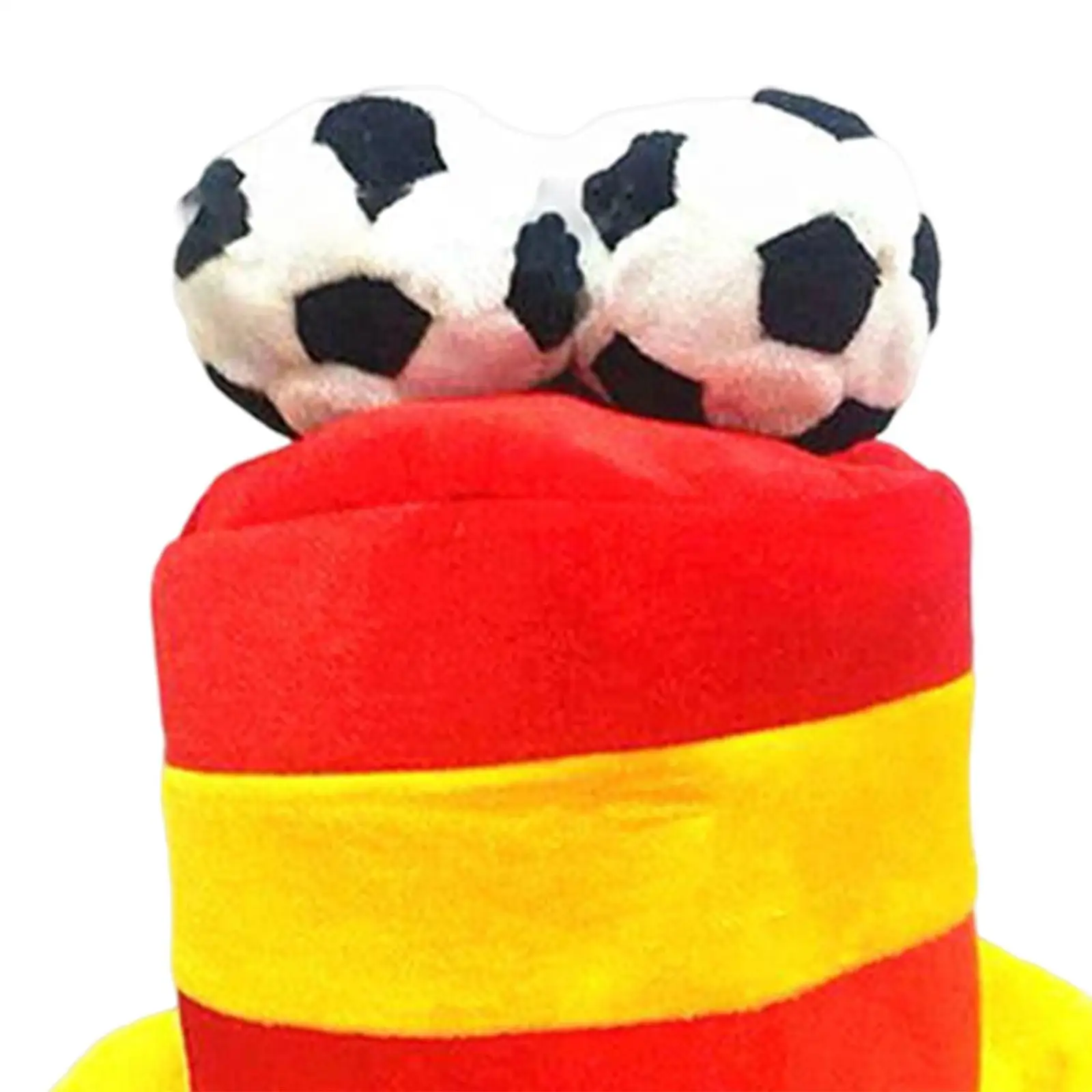 Cappello da partita di calcio Copricapo in peluche Divertente per le decorazioni di Halloween del gioco