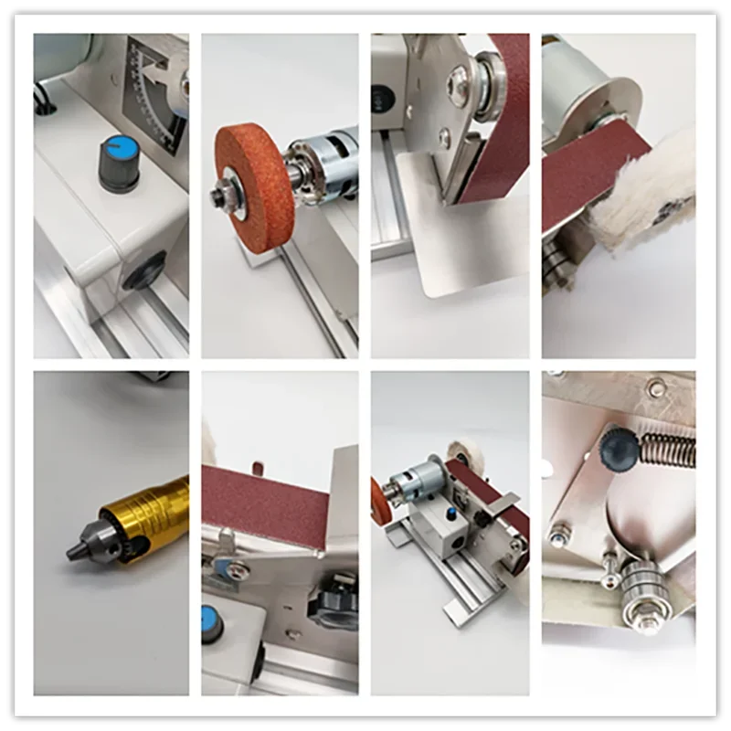 Nuovo affilatrice per smerigliatrice a nastro elettrica Rettificatrice per lucidatura fai-da-te 220V Strumento per molatura per rifilatura lama