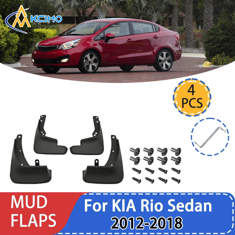 

For KIA Rio Sedan 2012-2018 Fender Mudguard Mud Flaps Guard Splash Flap Mudguards Car Accessories