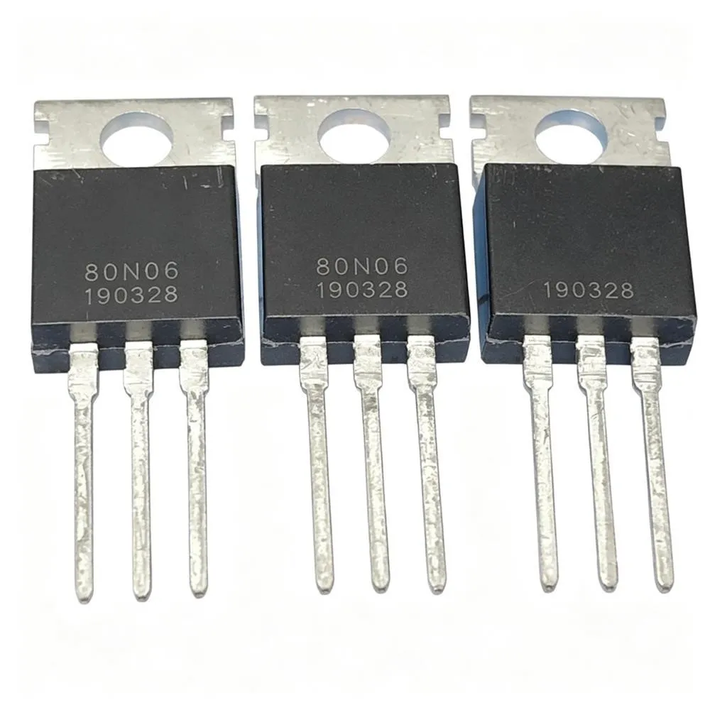 5PCS 80N06 60V 80A D313Y 2SD313Y 60V 8A IRF550A 100V 40A IRL3103D1 30V 64A SF2006 400V 20A STPS30L60CT 60V 30A TO-220