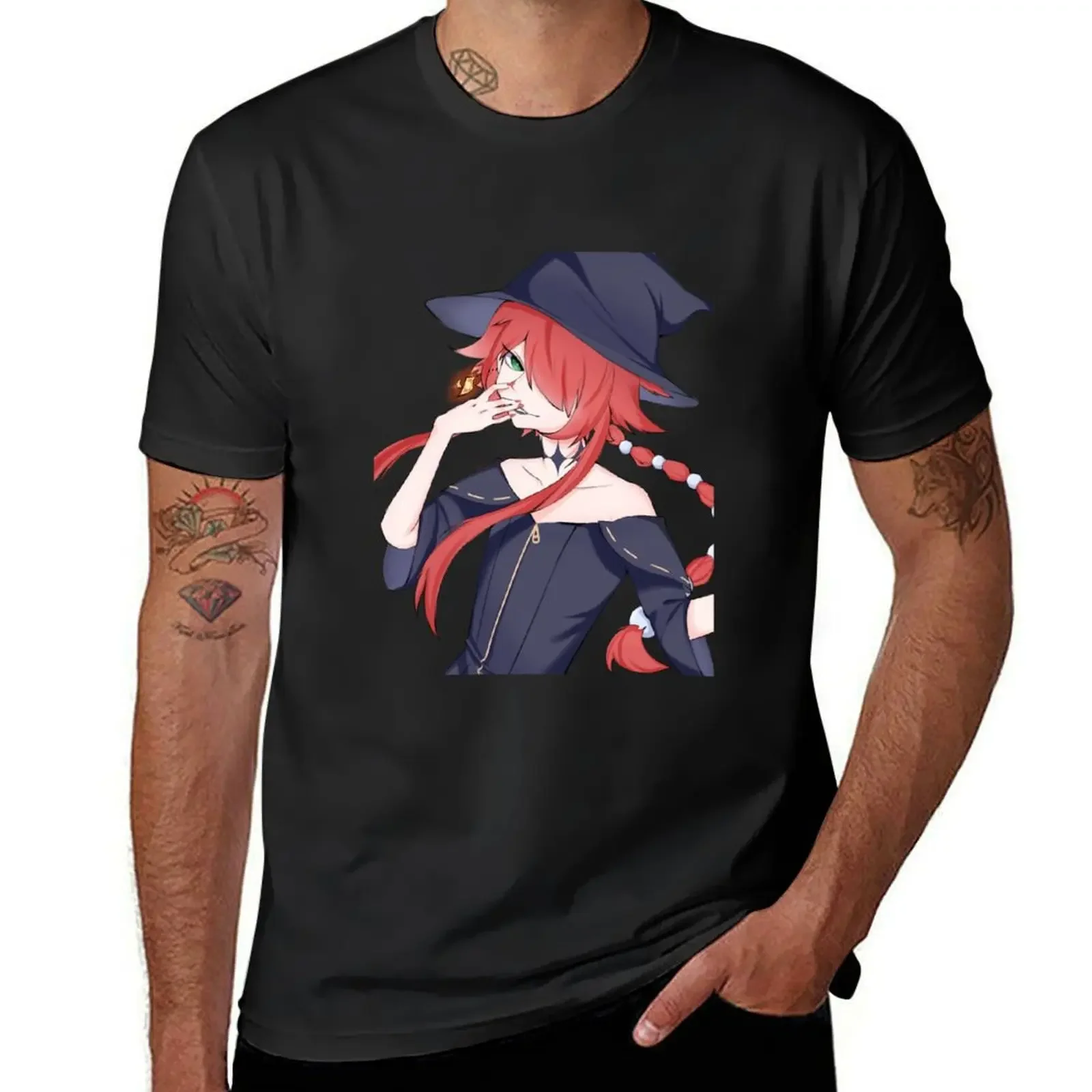 Crimson from Ragna Crimson T-Shirt hippie clothes blanks sports fans anime black t shirts for men