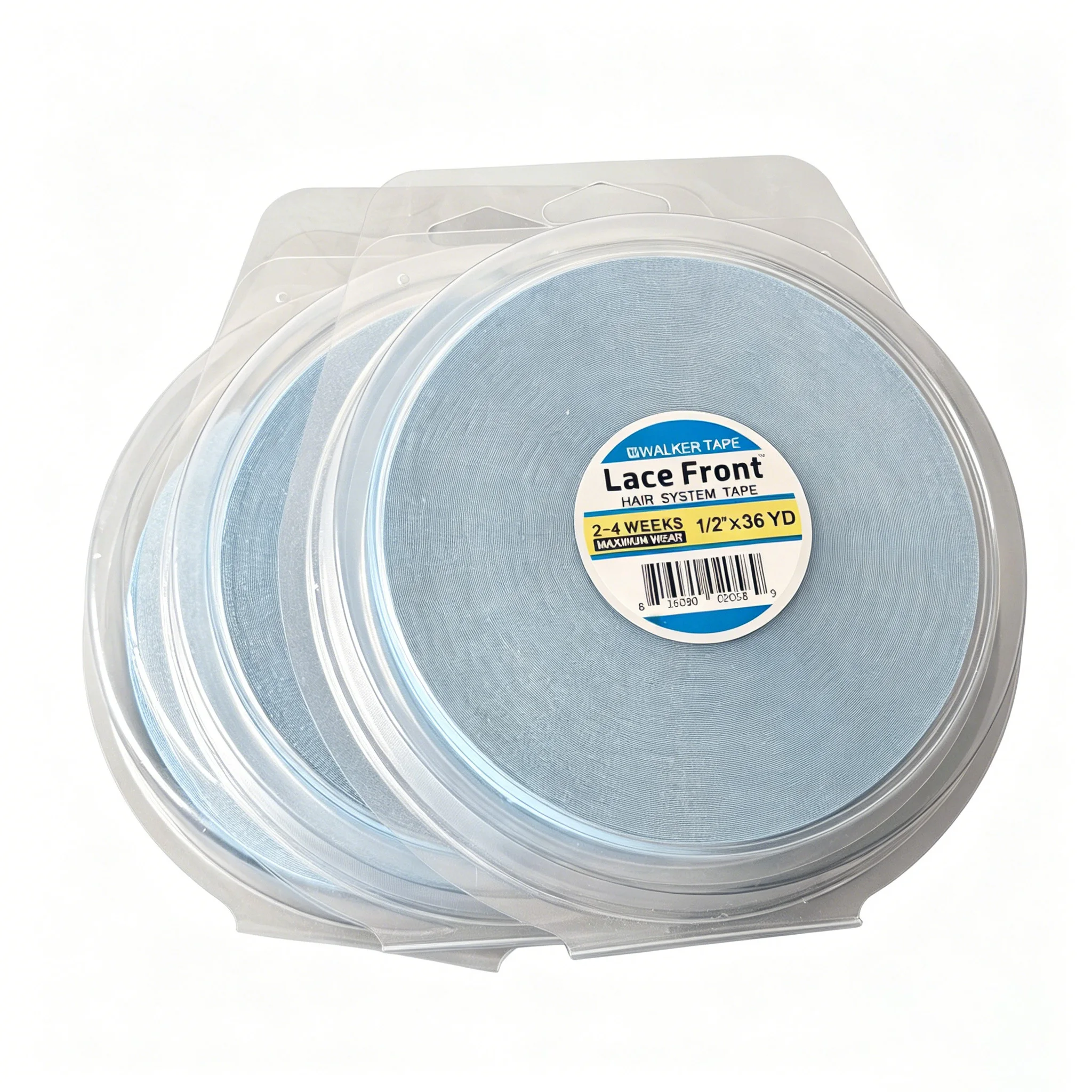 0.8cm 36yards Blue Wig Tape Lace Front Double Side Adhesive Hair System Tape Roll for Wig Toupee Hair Extensions