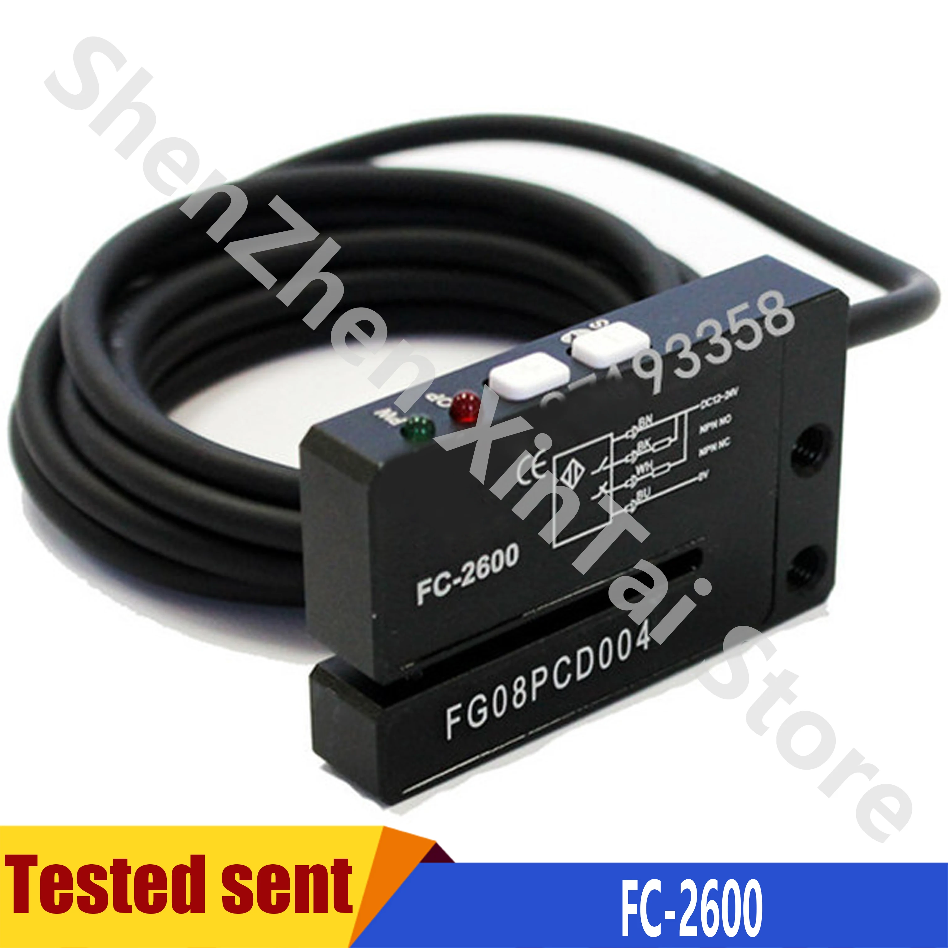 

New Original FC-2600 4 wires NPN NO NC Electric Label Detector Photo Sensor