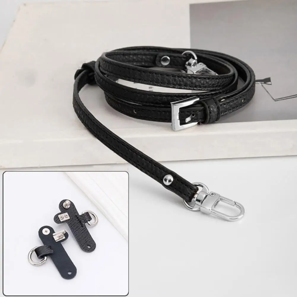 Bag Strap Adjustable Length Adjustable Faux Leather Bag Strap Kit with Metal Buckles Crossbody Handbag Replacement Strap Women's